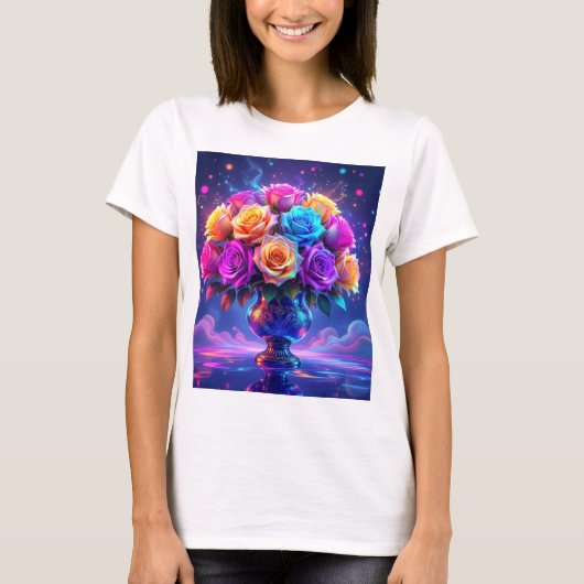 華やかなブーケ Tシャツ (正面)