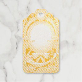 華やかなモチーフのアトリエの結婚式の招待 ギフトタグ