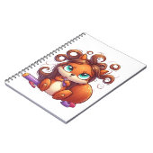 華やかなリスの髪の日 ノートブック (左側)