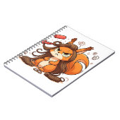 華やかなリスの髪の日 ノートブック (左側)