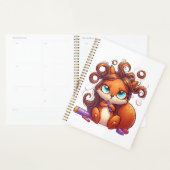 華やかなリスの髪の日 プランナー手帳 (ディスプレー)