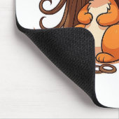 華やかなリスの髪の日 マウスパッド (コーナー)