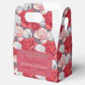 華やかなローズの誕生日プレゼントボックス 女の子の誕生日 フェイバーボックス (オープン)