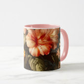 華やかなヴィンテージの花の配置 マグカップ (正面右)