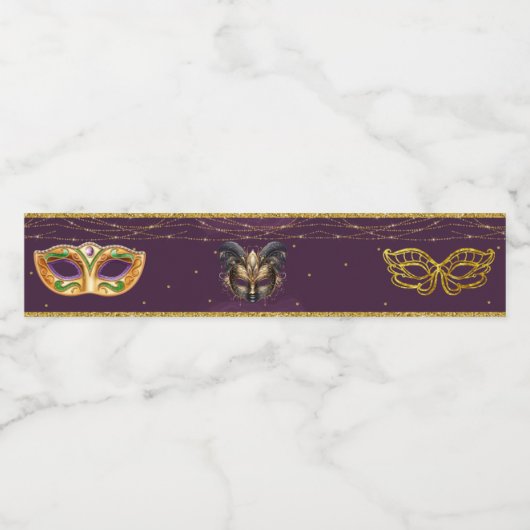 華やかな仮面舞踏会 ペットボトルラベル (シングルラベル)