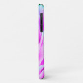 華やかな八重のピンクの芍薬の花のディテール Case-Mate iPhoneケース (裏面/左)