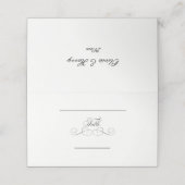 華やかな台本 |の折り結婚曲げ座席表 プレイスカード (外部開封)