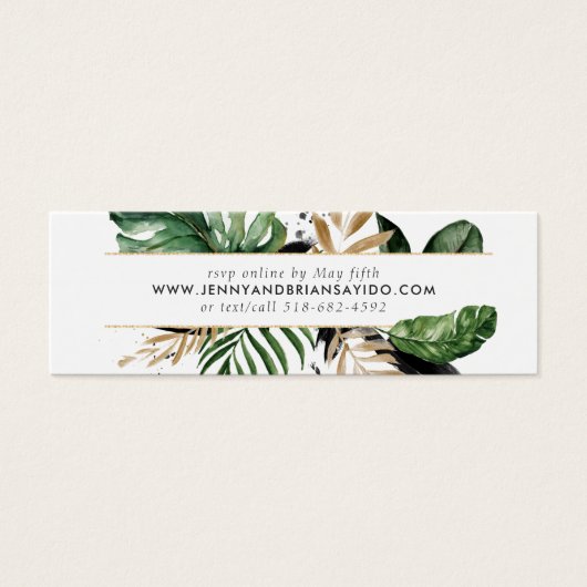 華やかな夏の緑 |の結婚WebサイトRSVP (正面)