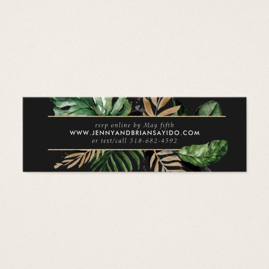 華やかな夏の緑 |の結婚WebサイトRSVP (正面)