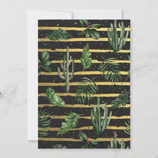 華やかな夏の緑 |結婚披露宴 (裏面)