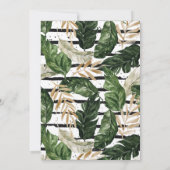 華やかな夏の緑 Boho Botanicalの結婚| (裏面)