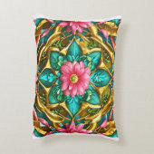 華やかな夢、未来的な優雅さ アクセントクッション (裏面(縦))