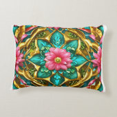 華やかな夢、未来的な優雅さ アクセントクッション (裏面)