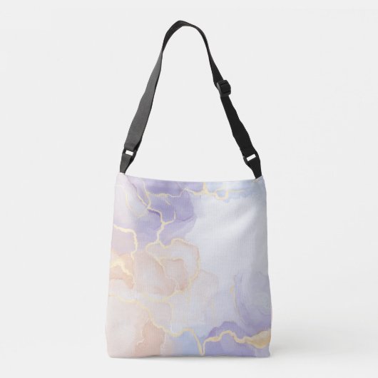 華やかな大理石エレガンス クロスボディバッグ (裏面)