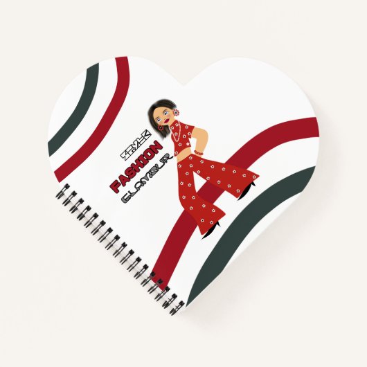 華やかな女性 ノートブック (正面)