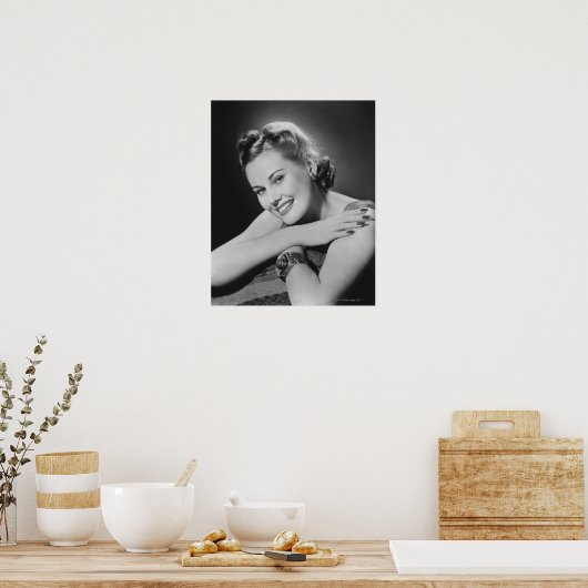 華やかな女性 ポスター (キッチン)