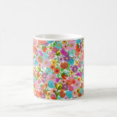 華やかな庭の花盛り コーヒーマグカップ (中央)