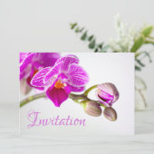 華やかな招待状 オーキッド付き 招待状 (スタンド正面)