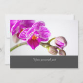 華やかな招待状 オーキッド付き 招待状 (裏面)