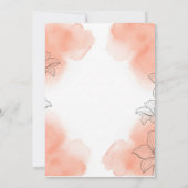 華やかな招待状 招待状 (裏面)