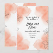 華やかな招待状 招待状 (正面/裏面)