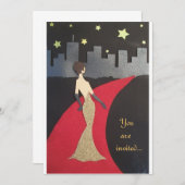 華やかな招待、どんなイベントも 招待状 (正面/裏面)