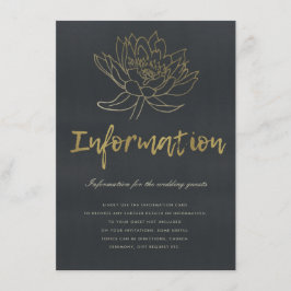 華やかな淡い色の金ゴールドブルーブラックロータス情報 エンクロージャーカード