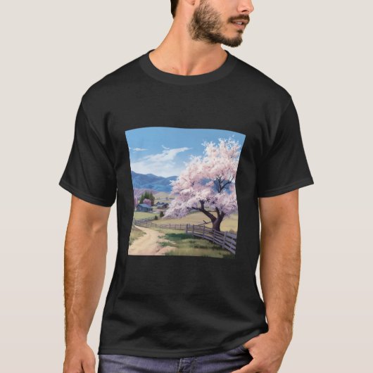 華やかな田園住宅 Tシャツ (正面)
