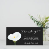 華やかな白い花の葬儀ありがとう サンキューカード (スタンド正面)