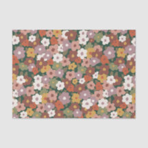 華やかな秋の多色花柄
