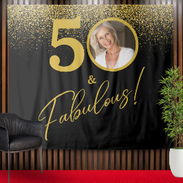 華やかな節目の誕生日写真背景幕 タペストリー
