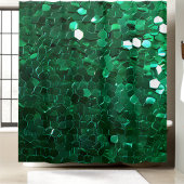 華やかな緑のシークインシャワーカーテン シャワーカーテン