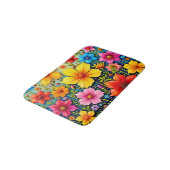 華やかな花々:喜びの庭の芸術 バスマット (アングル)