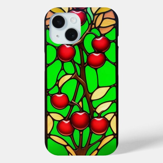 華やかな花と幾何学模様のデザイン Case-Mate iPhoneケース (裏面)