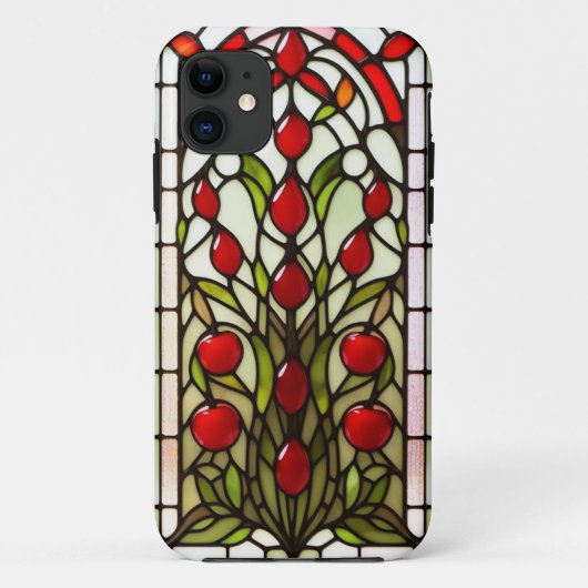 華やかな花と幾何学模様のデザイン Case-Mate iPhoneケース (裏面)