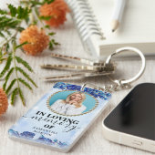 華やかな花のお祝いライフギフトキーチェーン キーホルダー (正面右)