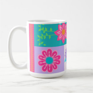 華やかな花のデザイン コーヒーマグカップ