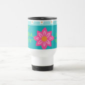 華やかな花のデザイン トラベルマグ (中央)