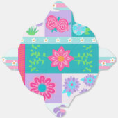 華やかな花のデザイン フェイバーボックス (見開き)