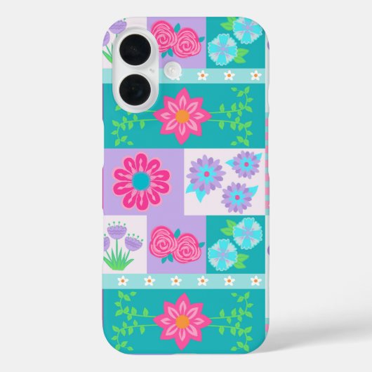 華やかな花のデザイン Case-Mate iPhoneケース (裏面)