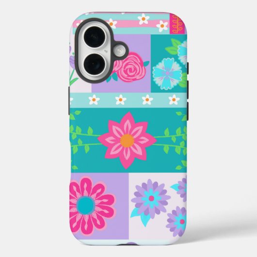 華やかな花のデザイン Case-Mate iPhoneケース (裏面)
