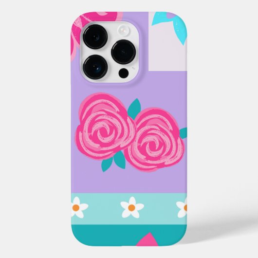 華やかな花のデザイン Case-Mate iPhoneケース (裏面)
