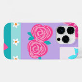華やかな花のデザイン Case-Mate iPhoneケース (裏面 (横))