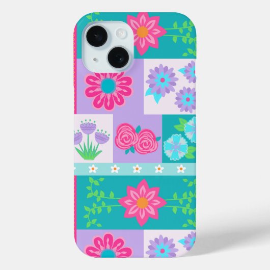 華やかな花のデザイン Case-Mate iPhoneケース (裏面)