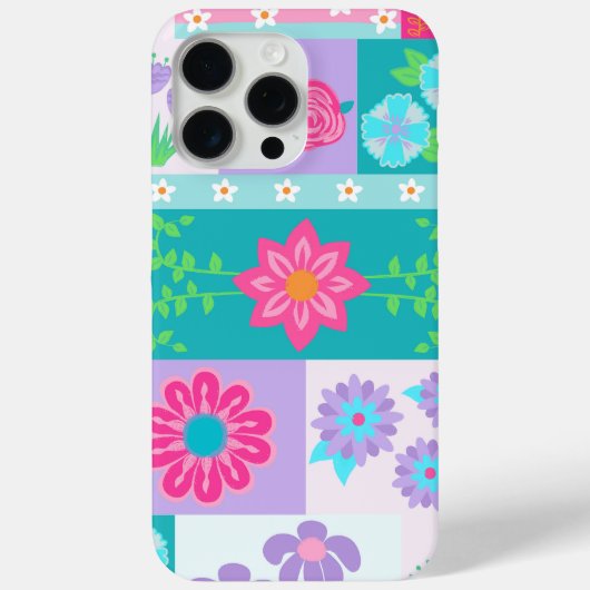 華やかな花のデザイン Case-Mate iPhoneケース (裏面)