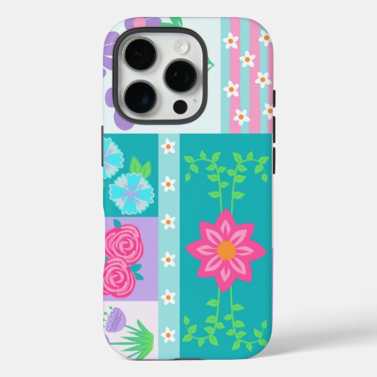 華やかな花のデザイン Case-Mate iPhoneケース (裏面)