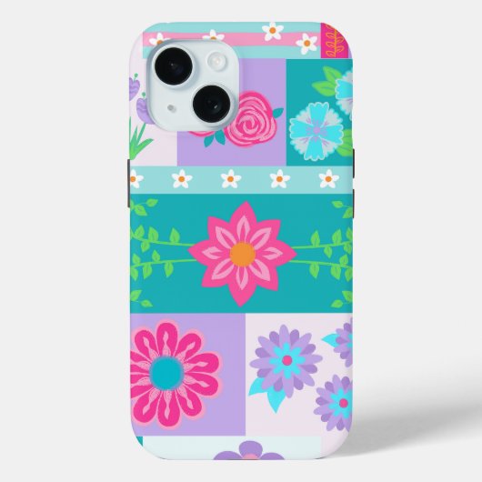 華やかな花のデザイン Case-Mate iPhoneケース (裏面)