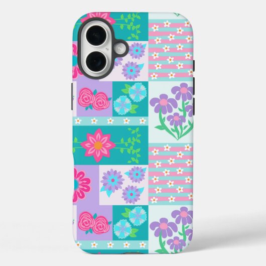 華やかな花のデザイン Case-Mate iPhoneケース (裏面)