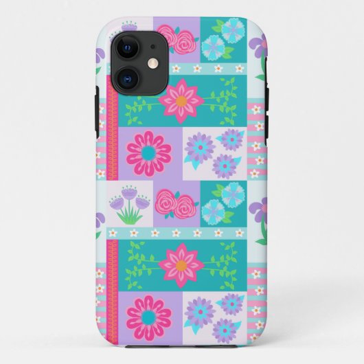 華やかな花のデザイン Case-Mate iPhoneケース (裏面)