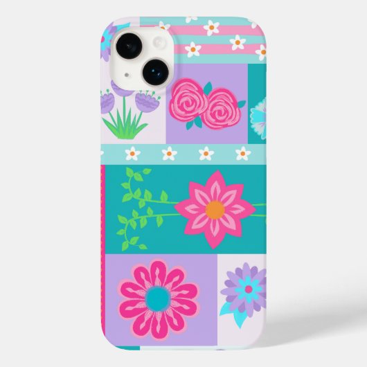 華やかな花のデザイン Case-Mate iPhoneケース (裏面)
